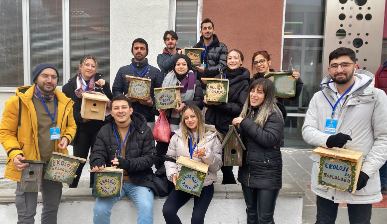 Çankırı Karatekin Üniversitesi Ekoloji Topluluğu öğrencileri 4 Ocak 2023 Çarşamba