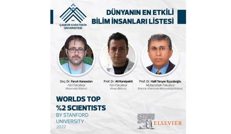 Stanford Üniversitesince yapılan araştırma sonucunda hazırlanan ‘Dünyanın En Etkili Bilim