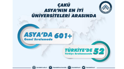 Üniversitemiz SCIMAGO ve Times Higher Education (THE) gibi prestijli kurumların