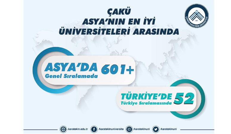 Üniversitemiz SCIMAGO ve Times Higher Education (THE) gibi prestijli kurumların