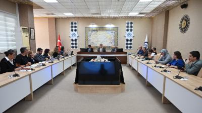 Çankırı Karatekin Üniversitesi Proje Destek Ofisi toplantısı, Rektörlük Senato Salonunda