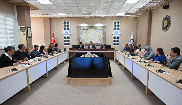Çankırı Karatekin Üniversitesi Proje Destek Ofisi toplantısı, Rektörlük Senato Salonunda