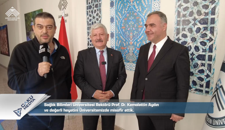 Sağlık Bilimleri Üniversitesi Rektörü Prof. Dr. Kemalettin Aydın’ı Üniversitemizde ağırladık.