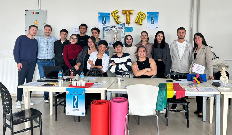 Üniversitemiz Fizyoterapi ve Rehabilitasyon Topluluğu tarafından 16 Ekim Omurga Sağlığı