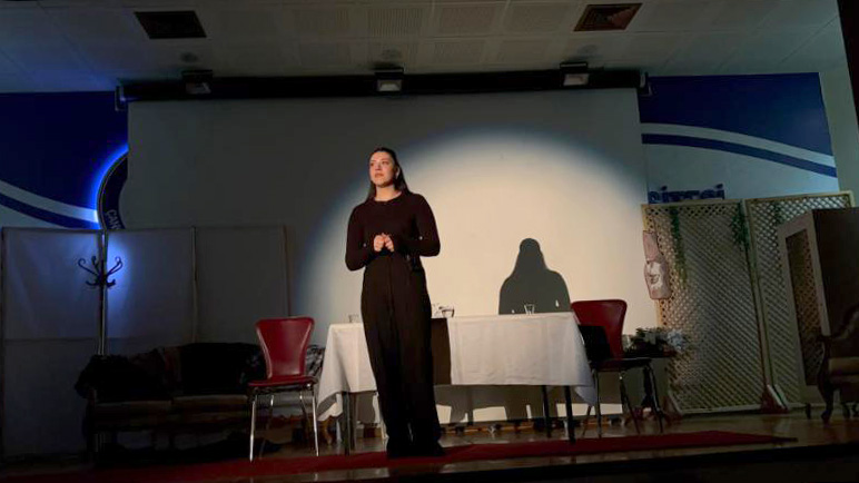 Çankırı Karatekin Üniversitesi (ÇAKÜ) Salt Tiyatro Topluluğu tarafından sahnelenen “Bir