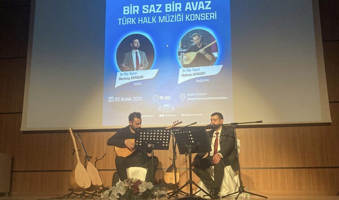 Üniversitemiz Müzik Bölümü öğretim üyesi Dr. Öğr. Üyesi Hakan Aykurt