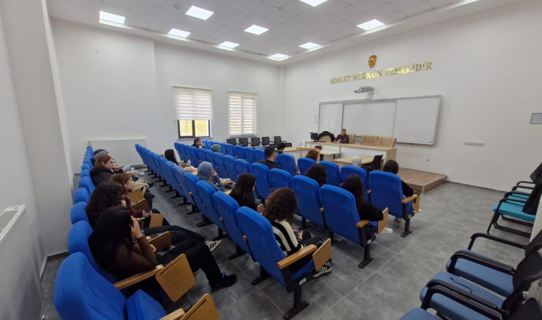 10 Aralık 2025 tarihinde Hukuk Fakültesi Duruşma Salonunda Dr. Öğr. Üy. Mehmet Ali