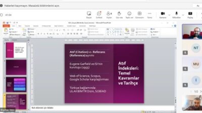 İşletme bölümü öğretim üyesi Doç. Dr. Bilgehan Tekin Atıf İndeksleri: