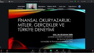 İşletme bölümü öğretim üyesi Doç. Dr. Bilgehan Tekin Finansal Okuryazarlık: