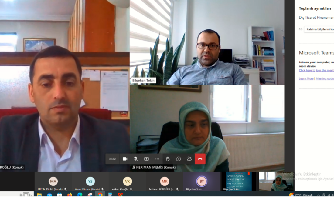 İşletme bölümü öğretim üyesi Doç. Dr. Bilgehan Tekin Doğubeyazıt Ticaret
