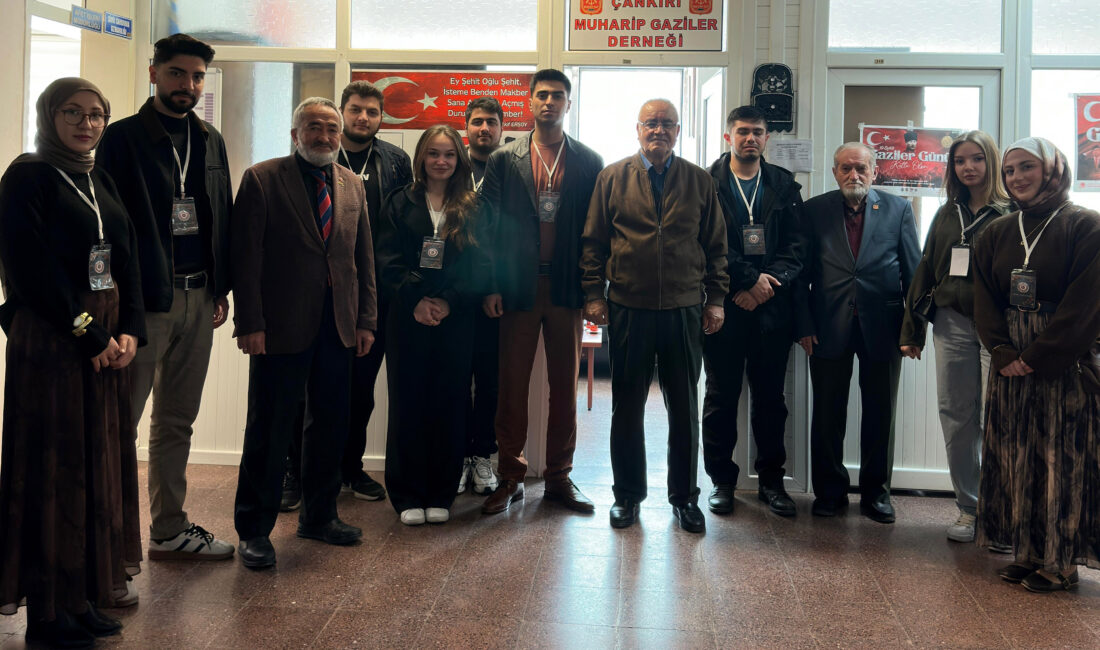 Çankırı Karatekin Üniversitesi Tarih Topluluğu, Çankırı Muharip Gaziler Derneği’ne anlamlı